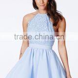 Women Dress New Sexy Backless Cross Backless Lace Ball Gown Party Dress Formal Homecoming Dress Short Mini Prom Dresses thumbnail-4