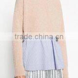 EY0865S 2016 Fancy Women Colorful Crochet Pure Color Knitted Winter Pullover Sweater thumbnail-1