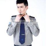 New Design Cheap Wholesale Grey Long Sleeve Hotel Security Guards Military Uniforms for Sale thumbnail-3