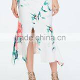 Pictures of Long and Tops Printed Floral Front Slit Skirts thumbnail-6
