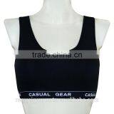 Black Yoga Shorts Girl Sport Seamless Bra, Woman Boxer thumbnail-2