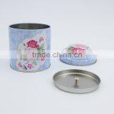 Cylindrical Candy Tin Box Packing Spot Baking Cookies Box Tinplate Tea Pots thumbnail-1