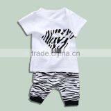 Wholesale Summer Cotton Printing Boys Kids t Shirt With Pants Set thumbnail-3