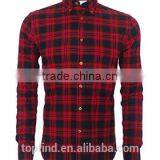 2015 New Brand Autumn Flannel Mens Plaid Button-down Collar Warm Fashion Shirt thumbnail-1