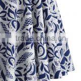 2016 Guangzhou Shandao Manufacturer High Quality Women Summer Ruffle A Line Vintage Printed Satin Pictures Fashionable Skirts thumbnail-3