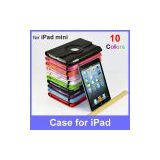 Good Quality 360 Rotating Protective PU Leather Stand Case Cover for Apple New iPad Mini With 10 Colors