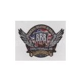 Custom professional embroidered biker sew on, stick on, iron on patches for souvenirs