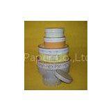 Round Recycle Oval Paper Gift Box Set With Lid for Garment / Candle Packaging thumbnail-1