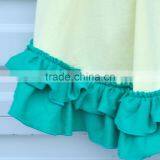 Wholesale Kids Clothes Sleeveless Baby Girls Outfits Red Bow Green Lace Trimmings Clothing Sets thumbnail-3