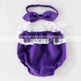 Off Shoulder Blank Romper Baby Newborn Linen Clothes M7061303 thumbnail-4