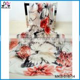America hot selling butterfly floral print silk scarf new york