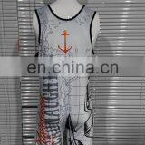 Wholesales Super Quality Most Popular Superman Customized Wrestling Singlet thumbnail-2