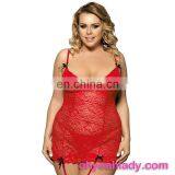 Three Color Four Size Lace See Through Sexy Lingerie for Fat Women thumbnail-3