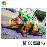 Coconut Tree Inflatable Obstacle Course for Kids, Inflatable Forest Obstacle Course, Giant Inflatable Obstacle Course
