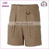 High Quality Cotton Twill Mens Work Shorts with side pockets and zippers