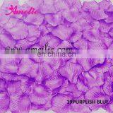 Purplish Blue Silk Rose Petals Flower Used Directly Wedding Party Decoration Supply Many Colors Brand