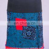 Bohemian Cotton Paychwork Mini Skirt HHCS 108 C
