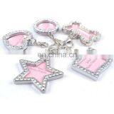 Bone Shape Metal Diamond Dog Tag /dog Name Tag thumbnail-2