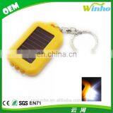 Winho Portable 3 LED Flashlight Solar Powered Keychain