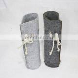 100% New Zealand Wool Felt Wine Bottle Bag and Wool Felt Pouch thumbnail-6