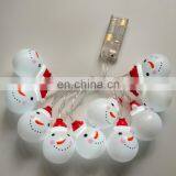 Snowman String Light AA Battery Operated 10 LED Fairy Wedding Christmas Decoration Lamp Lighting