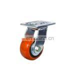 Korea Style Heavy Duty PVC Medical Bed Scaffold Fixed Swivel Castor Trolley Wheel thumbnail-3