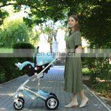 Wholesale Baby Products 5- Point Safety Buckle Multifunctional Prams China Baby Stroller 3 IN 1 Manufacturer thumbnail-3