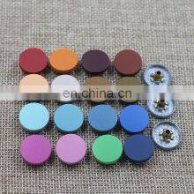 New Jackets Paint Metal Denim Round Spring Snap Button for Garment