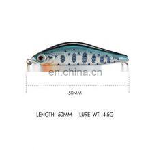 5.0cm 4.5g 6 Colors 3D Bionic Eyes Saltwater Fish Baits With Treble Hooks Sinking Quivering Minnow Bait Fishing thumbnail-3