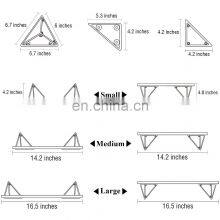 Floating Mounted Set of 3 Rustic Wood Wall Shelves for Living Room thumbnail-5