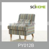 Fashional Hign Density Sponge Living Room Fabric Stripe Sofa Chair