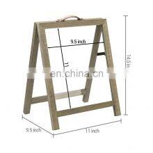 Clear Acrylic Vintage Gray Wood Tabletop Decorative Display Message Board thumbnail-4