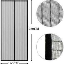 Decorative Door Curtain Magnetic Curtain Door Anti-Mosquito Door Curtain Household Magnetic Summer Self-Suction Screen Door Screen Window Mesh thumbnail-3