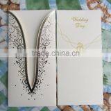 2016 Hot Sale Ivory Gold Foil European Tradition Elegant Wedding Card thumbnail-3