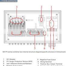 IP65 Cold Pressed Steel PV Array 4ways~52ways Dc Junction Box PV Combiner Box thumbnail-4