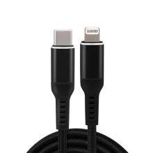 New Arrival Nylon Braided USB-C to Lightning Charging Cable Mfi Certified 20W PD Fast Charger for IPhone 12 thumbnail-1