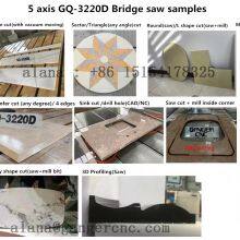 Stone Cutting Bridge Saw 5 Axis GQ-3220D for Marble Granite Sintered Stone Porcelain thumbnail-4