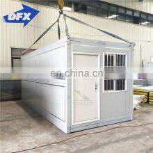 Low Cost Prefab Container House Fast Install High Strength Light Steel Folding Container House