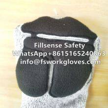 Anti Cut Anti Impact HPPE Liner Nitrile Sandy Coated TPR Vibration Reducing Gloves thumbnail-4