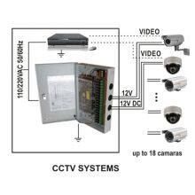 9CH Outputs PTC Auto Reset Fuse 12V 10A 120W CCTV Central AC DC Power Supply Distribution Box thumbnail-3