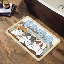 OEM ODM Factory Wholesale Custom Size Absorbent Shower Bath Mat Stone thumbnail-1