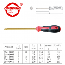 Explosion-proof Phillips Screwdriver, Bridgefang Brand, Made of Beryllium Bronze and Aluminum Bronze, Non-sparking Tool thumbnail-3