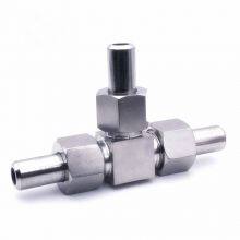 Needle-shaped Three-way 304 Stainless Steel Jb/972-77 Butt-welded Union Three-way Middle Joint Welded Three-way Pipe Fitting for Clean Pipes 18*3 thumbnail-3