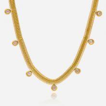 316L Hypoallergenic Stainless Steel Necklace With 18K Gold PVD Coating thumbnail-4