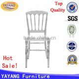 wholesale banquet wedding knocked-down wood plastic resin clear napoleon chair transparent