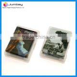 100% Plastic Custom Advertising Playing Cards in Clear Plastic Box thumbnail-2