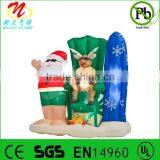 Inflatable Christmas Animated Santa With Reindeer
