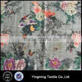 Wholesale 3 layers polyester spun yarn fabric, for fashion garments,shirt,dress