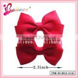 Wholesale Handmade Girls Grosgrain Ribbon Bow Elastic Hair Band thumbnail-3