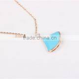 2015 Latest Design 18K Gold Agate Pendant Neckalce for Women thumbnail-4